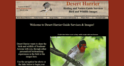 Desktop Screenshot of desertharrier.com